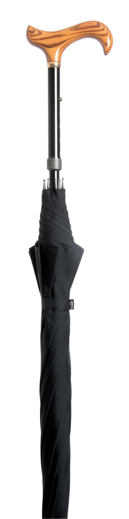 Classic Canes Walking Umbrella, height adjustable, black 4716B