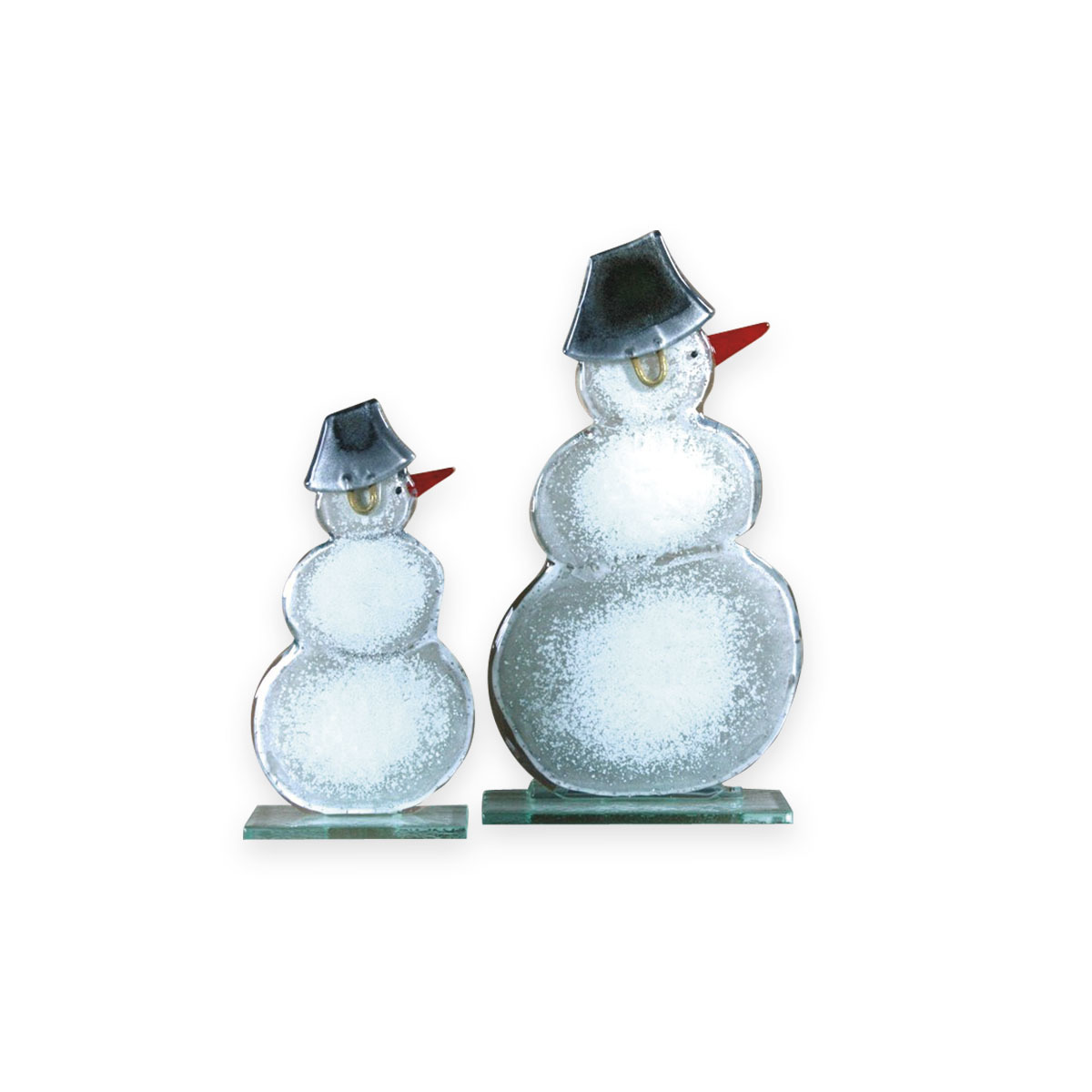 Nobile Glass Large Fused Glass Snowman Large 859-13