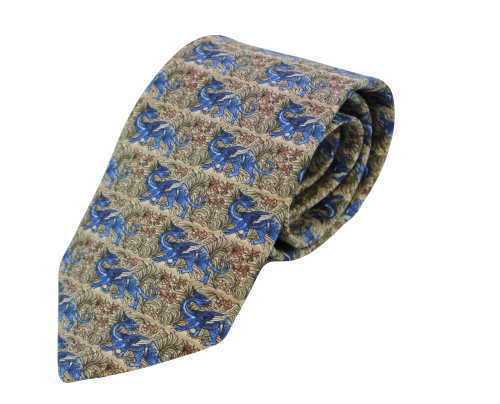 De Morgan Dragon- Silk Tie by Fox & Chave Dragon