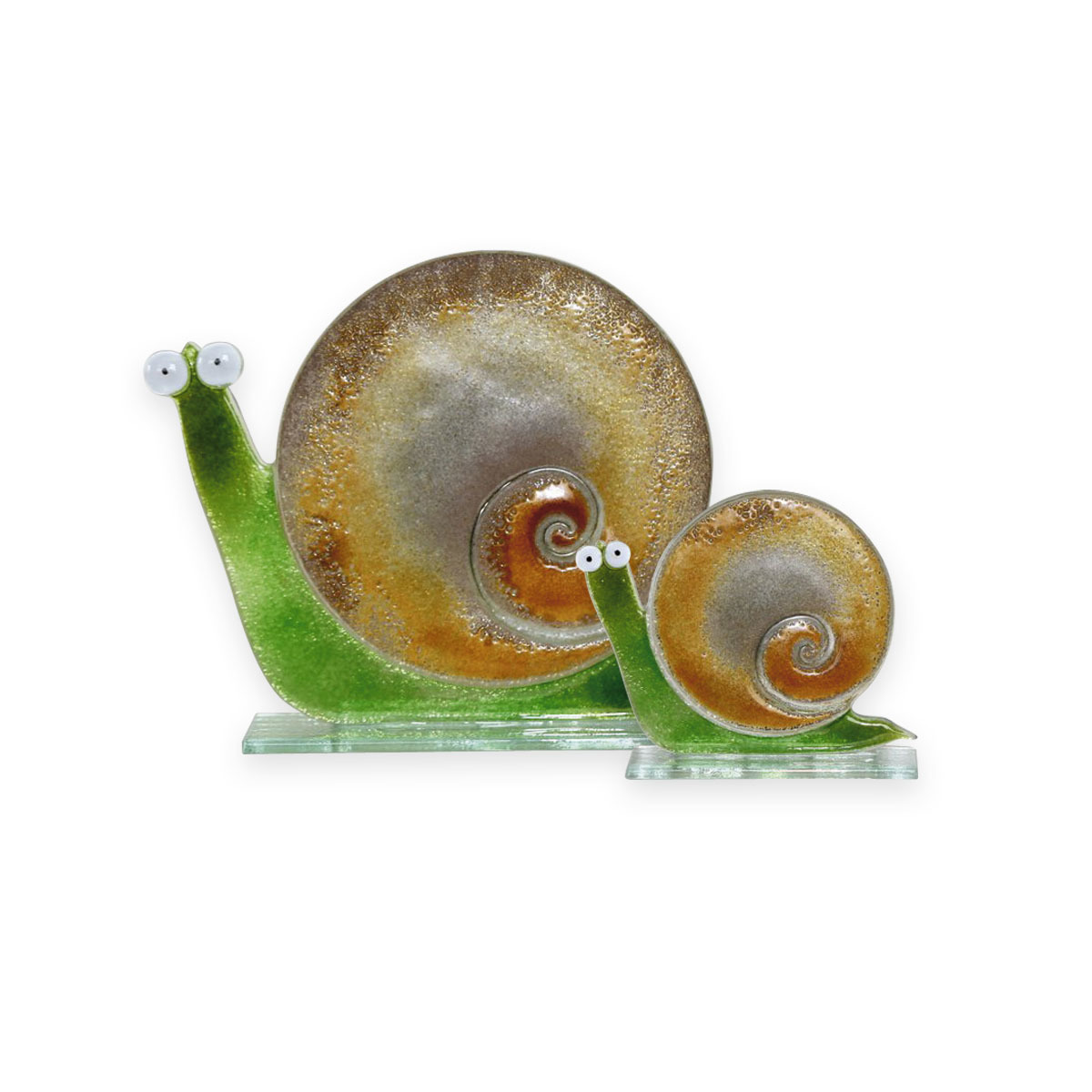 Nobile Glass Fused Glass Snail Gold Small 1561-16