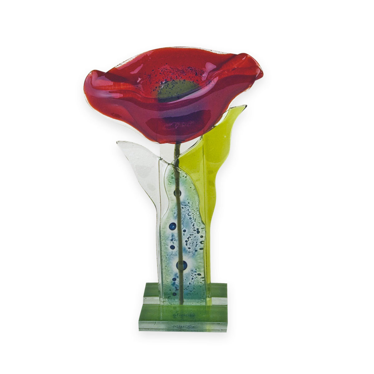 Nobile Fused Red Flower Stem -25cm 247