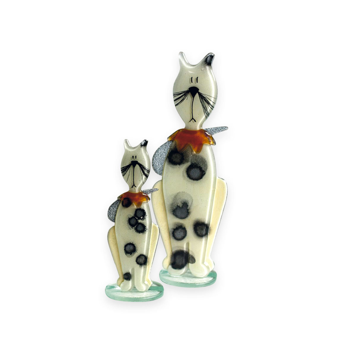 Nobile Glass Fused Glass Kitten Honey Small 91082