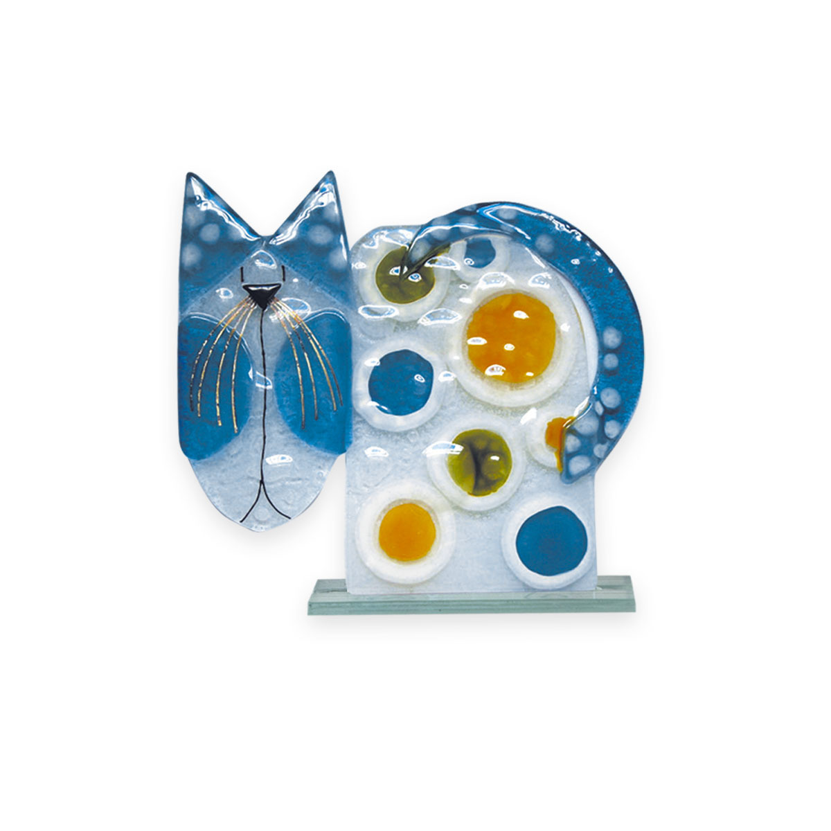 Nobile Fused Glass Cat 196