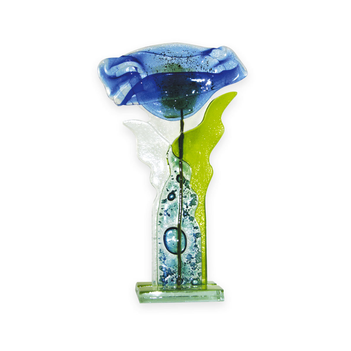 Nobile Fused Blue Flower Stem -25cm 426