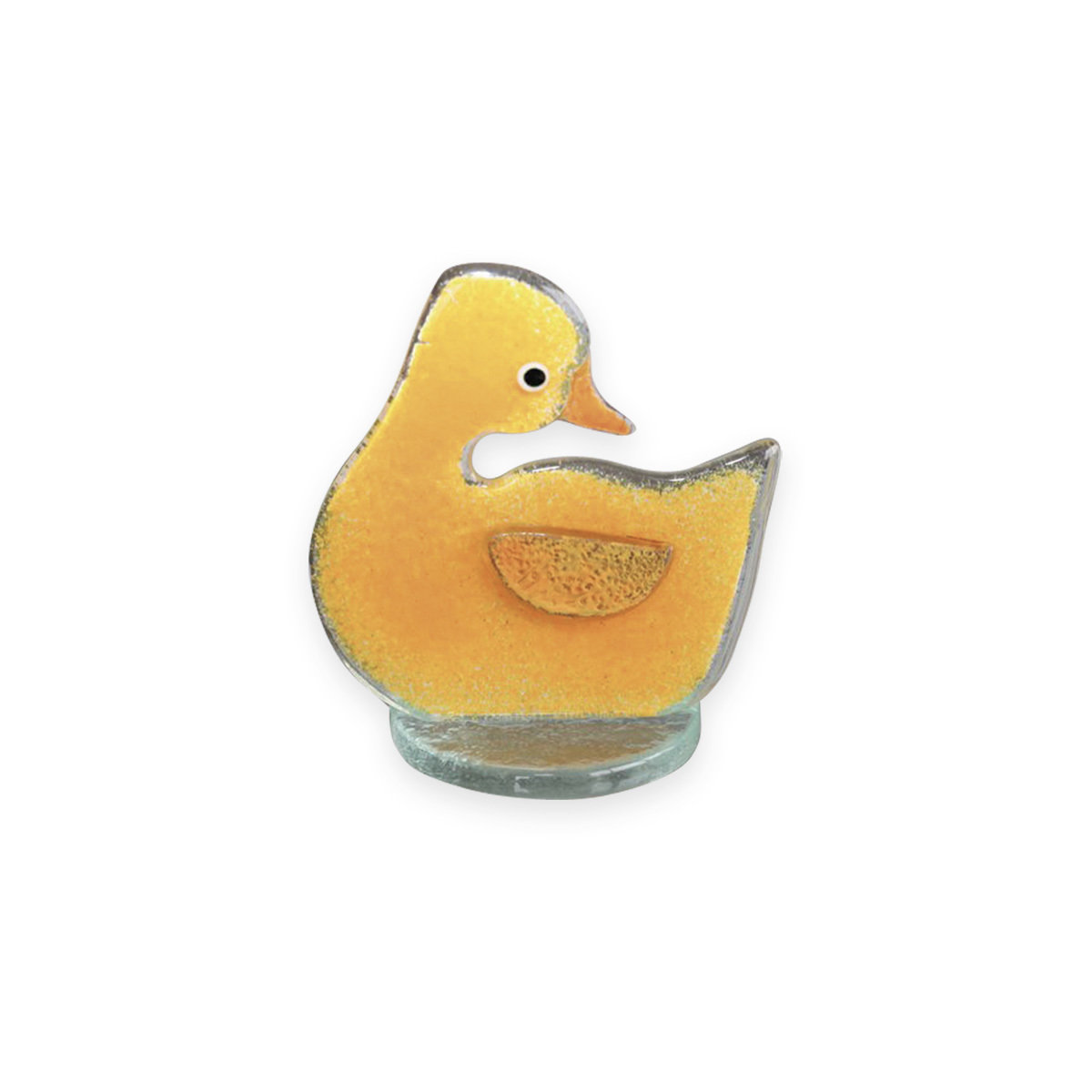 Nobile Glass Fused Glass Yellow Duckling Nobile Glass Fused Glass Yellow Duckling