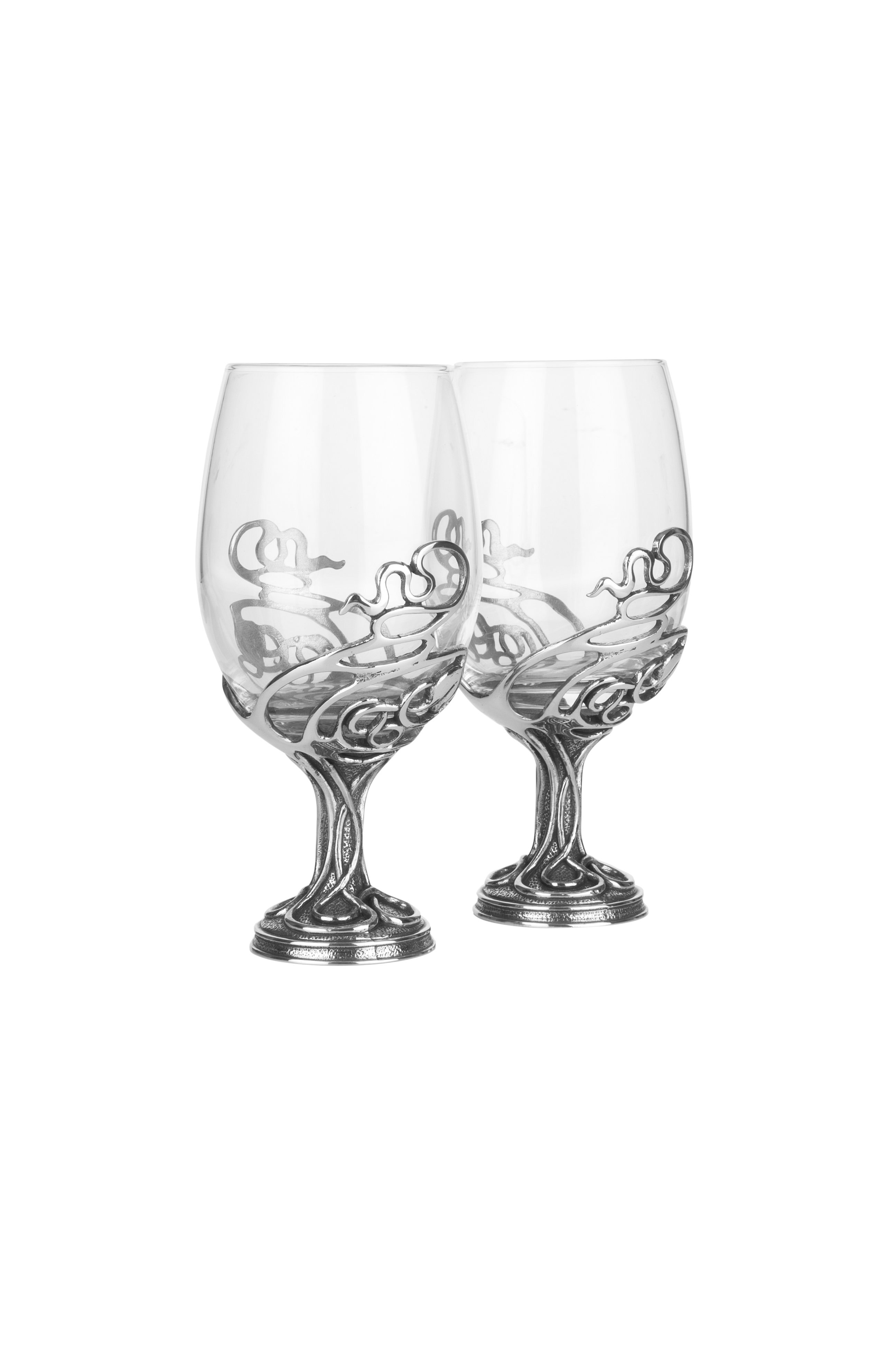 Swirl Wine Glass Design Glass Pair from A E Williams WINE02