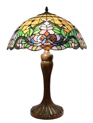 Elegant 17" Floral Leaf Design Tiffany table lamp BTMK17TL