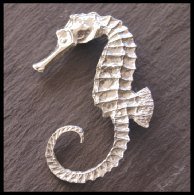 Seahorse Ladycrow Pewter Brooch in Gift Box Seahorse Ladycrow Pewter Brooch in Gift Box