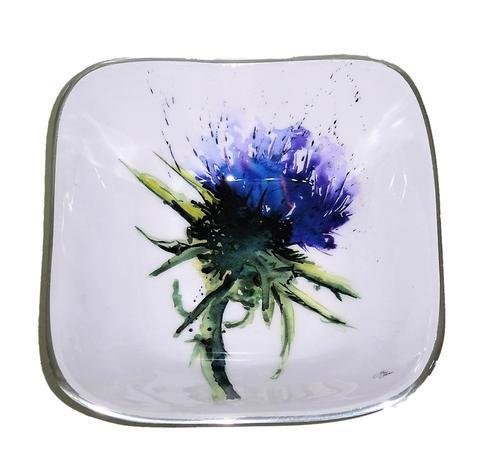 Meg Hawkins Thistle Square Bowl - 16cm 6610-TH