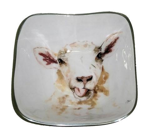 Meg Hawkins Sheep Square Bowl - 16cm 6610-SH