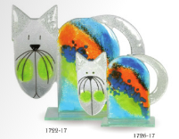 Nobile Fused Glass Cat Nobile Fused Glass Cat