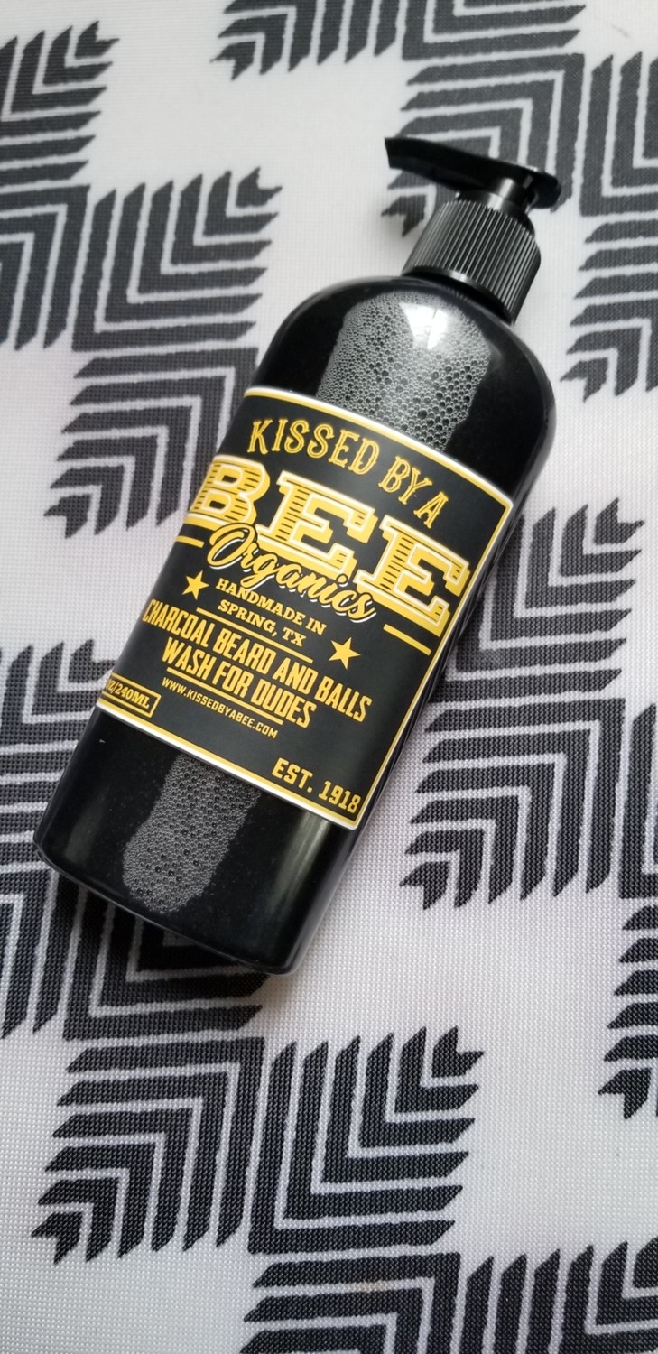 CHARCOAL BEARD AND BALLS WASH (8 oz)