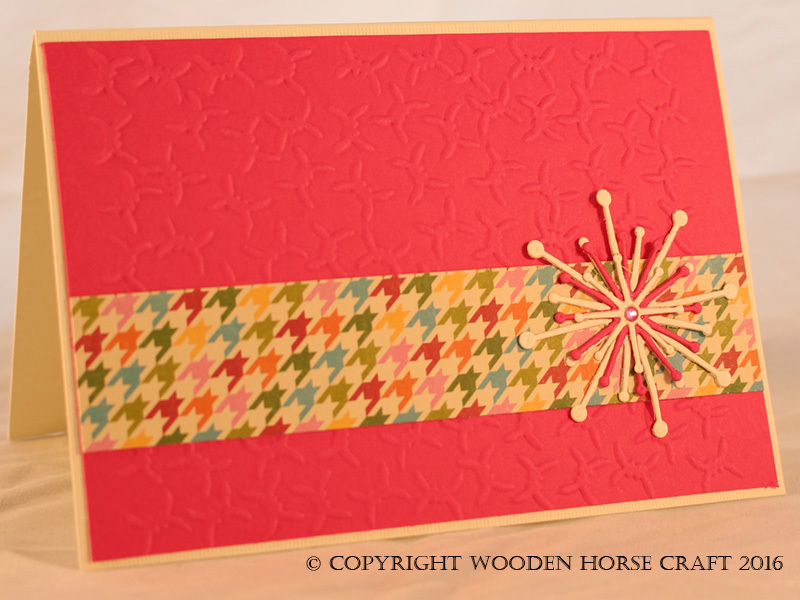 Card: Any Occasion (Blank) blank_pink_houndstooth