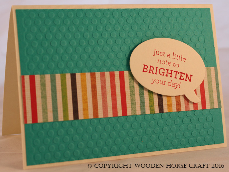 Card: Just a Note brightenday_ocean_stripe