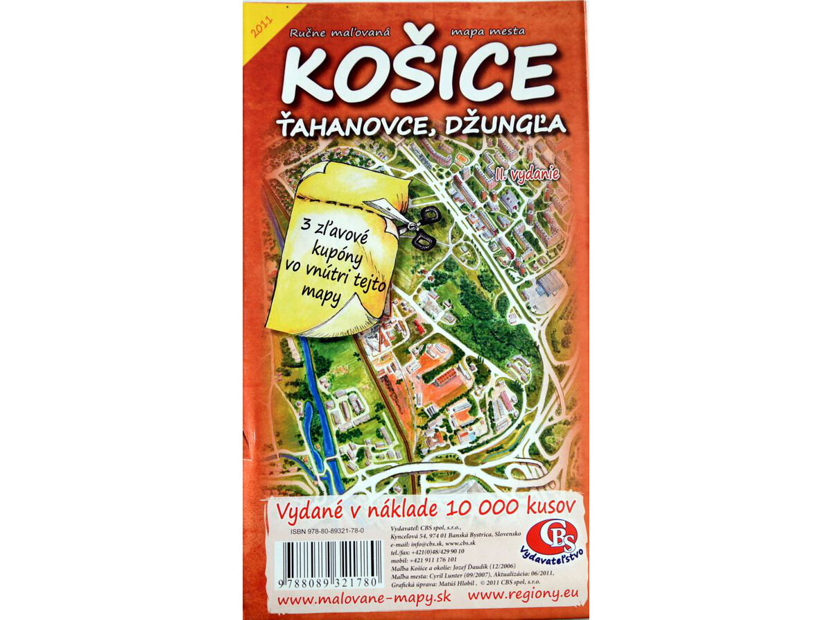 MAPA Košice - Ťahanovce, Ďžungľa II.vydanie MAPA Košice - Ťahanovce, Ďžungľa II.vydanie