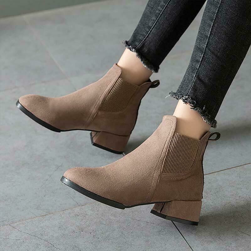 slip on winter ankle boots