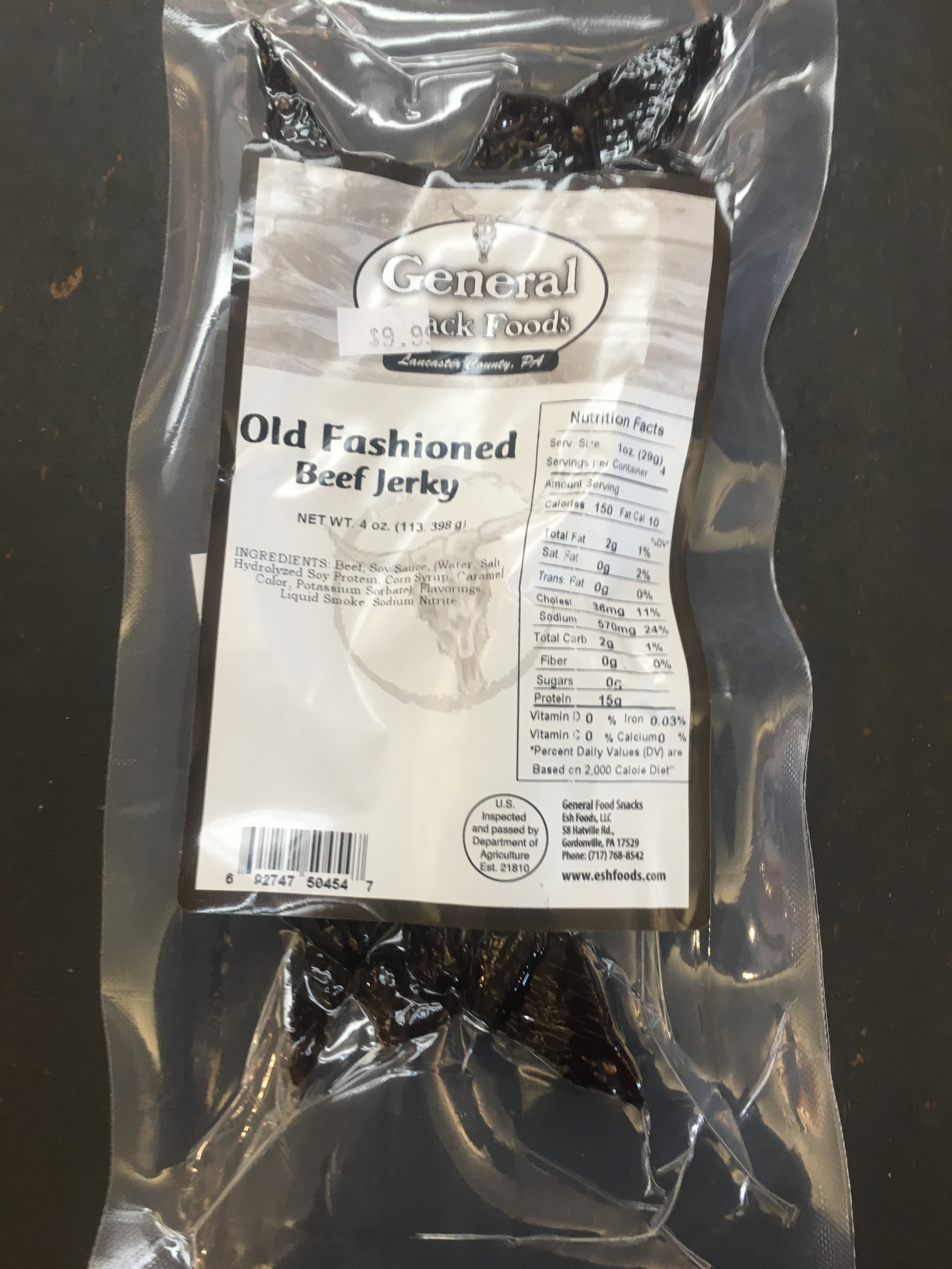 Old Fashioned Beef Jerky 4oz 00070