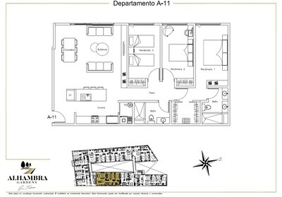 APARTADO A11 - $4,000,000 (3Rec-113m2-Nivel 1-Jardín)