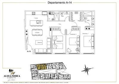 APARTADO A14 - $4,000,000 (3Rec-105m2+Tza20m2-Nivel 1-Jardín)