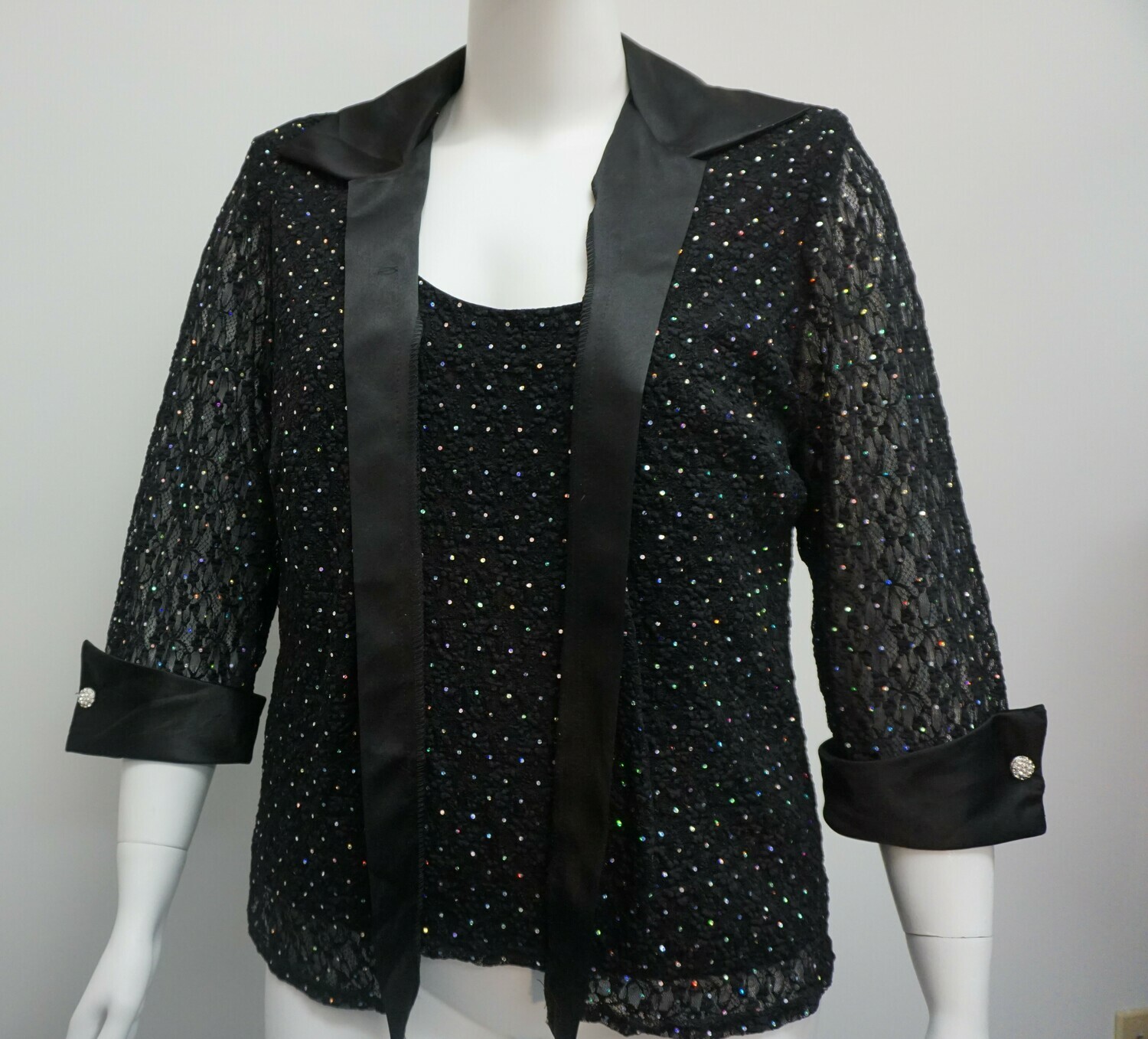 Black Blazer with Attached Tank Top Black Blazer with Attached Tank Top