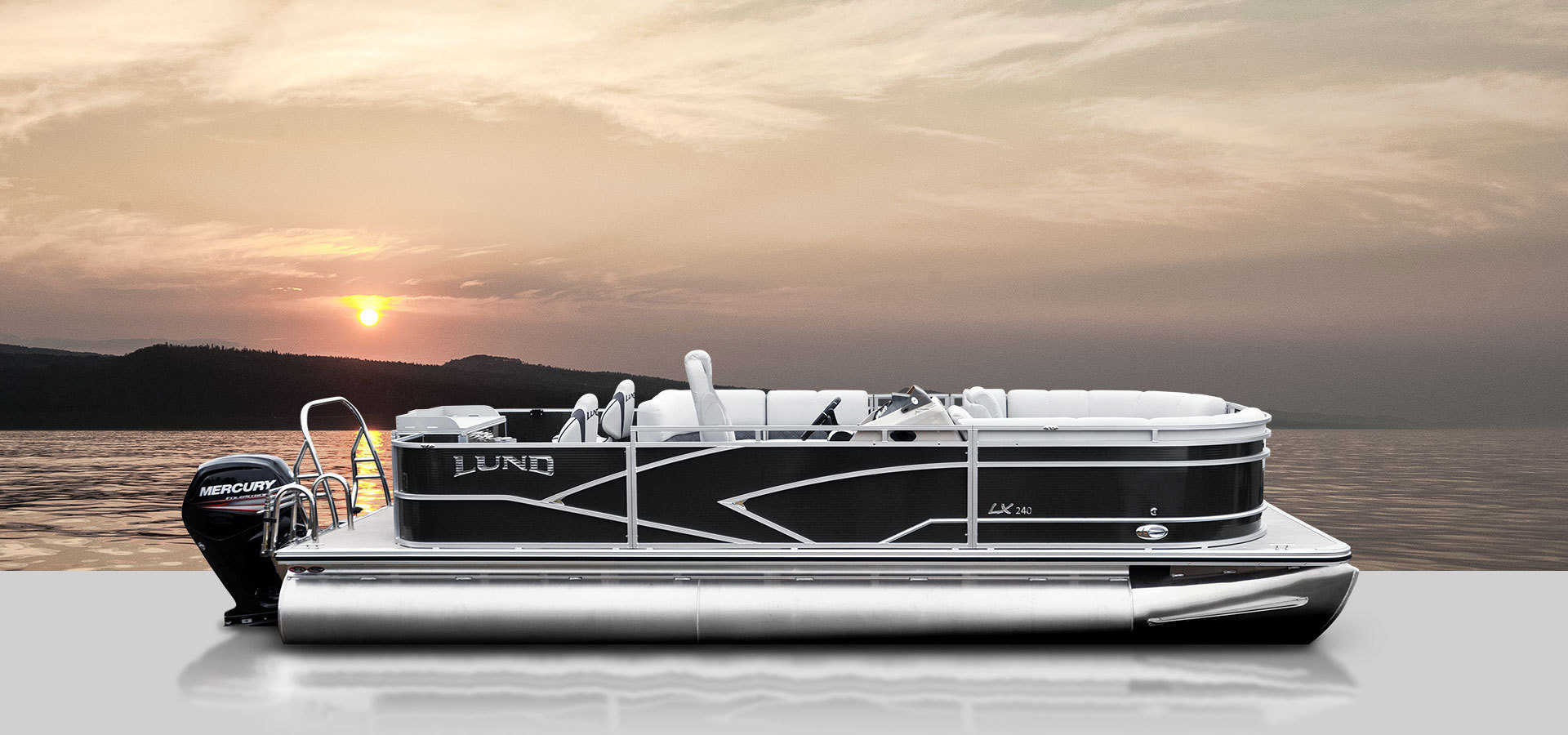 Lund LX240 Fishing Pontoon Boat 00070