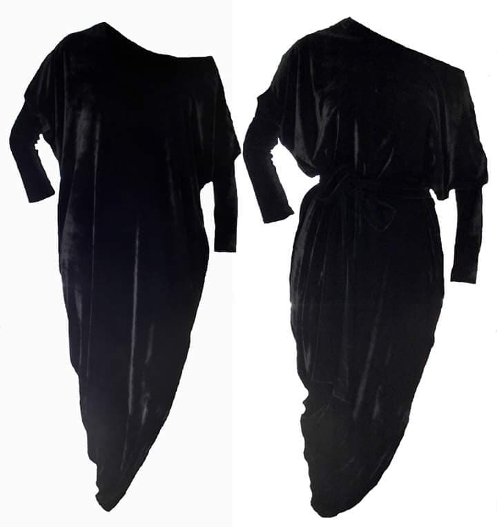 Haljina Asimetric velvet 90035