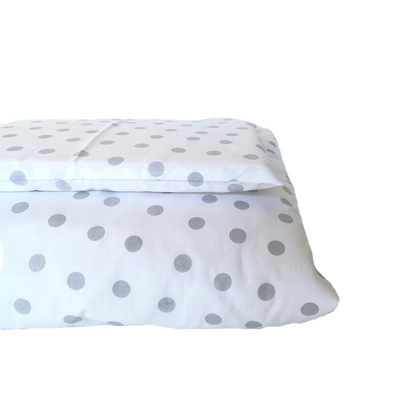 Cot Duvet Cover Set Grey Polka Dot Design Store Cotton