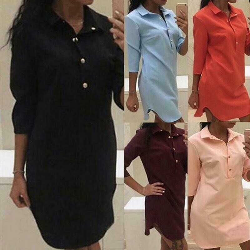 korean style shirt dress