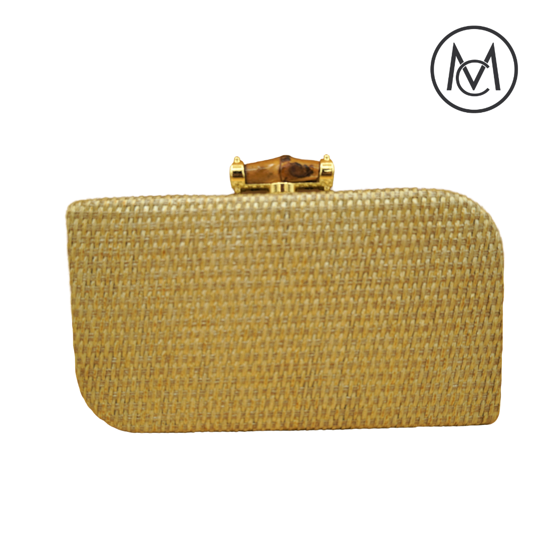 raffia clutch