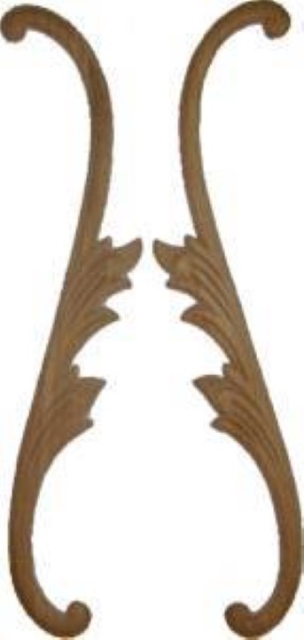Hand Carved Wood Ornament Decorative Ornament Oak