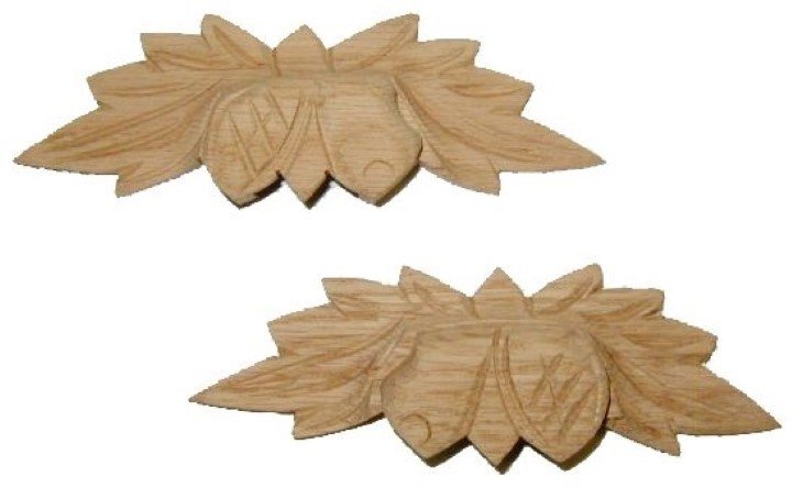 Out Of Stock Carved Oak Wood Fruit And Nut Drawer Pulls Pair