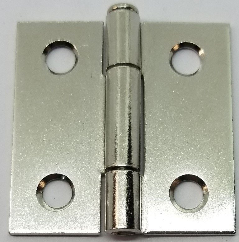 Nickel Plated Steel Loose Pin Hinge removable pin swap box