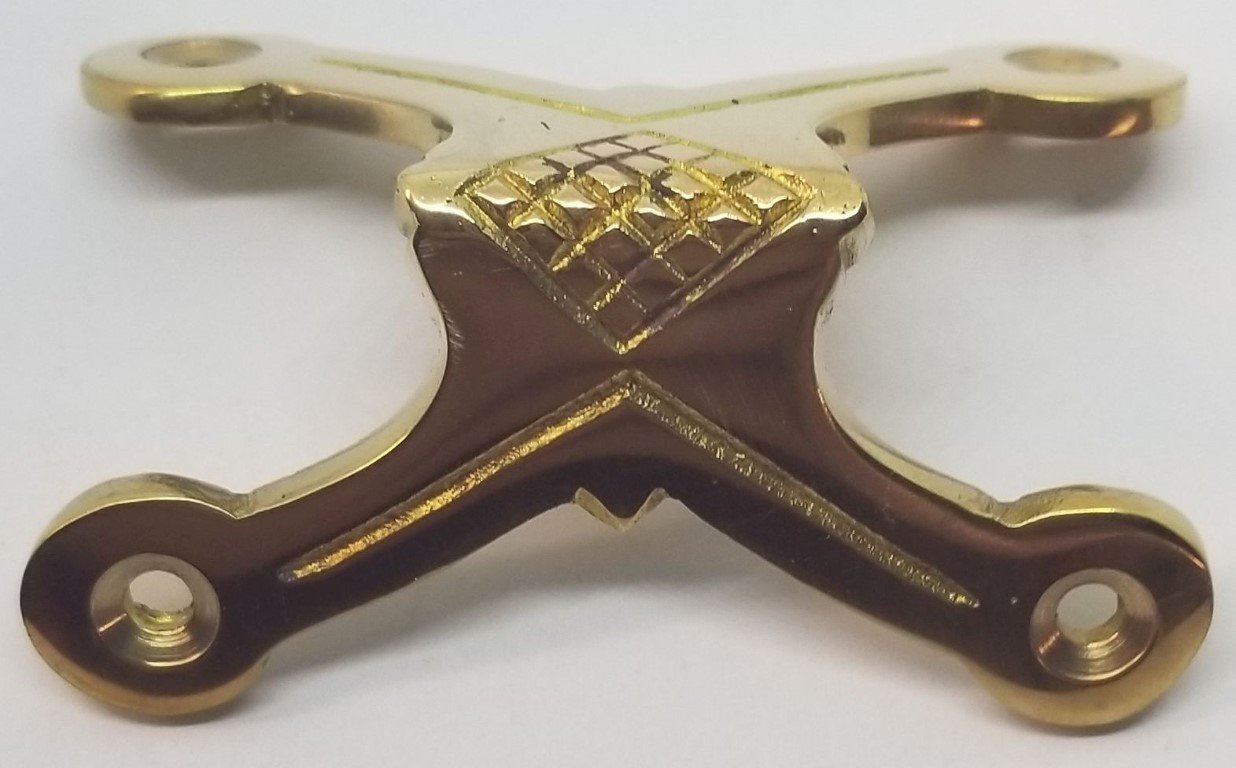 Solid Brass Double (2) Legged Trunk chest steamer Edge Clamp knee edge