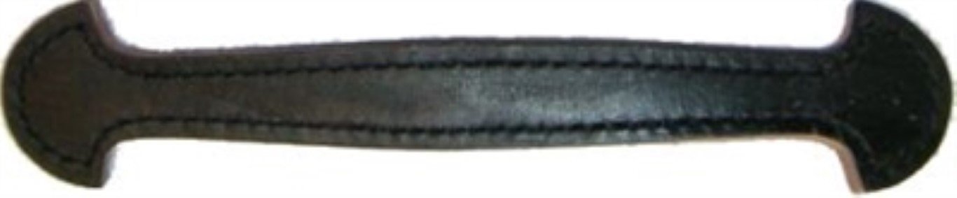 Natural 9-7//8/" Shovel Head Leather Trunk Handle holes Slots chest steamer antiqu