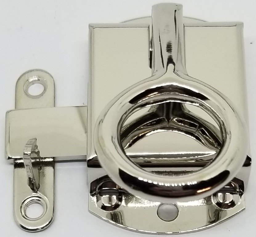 Ring Latch Nickel Plated for Wilson Sellers Napanee Cabinet