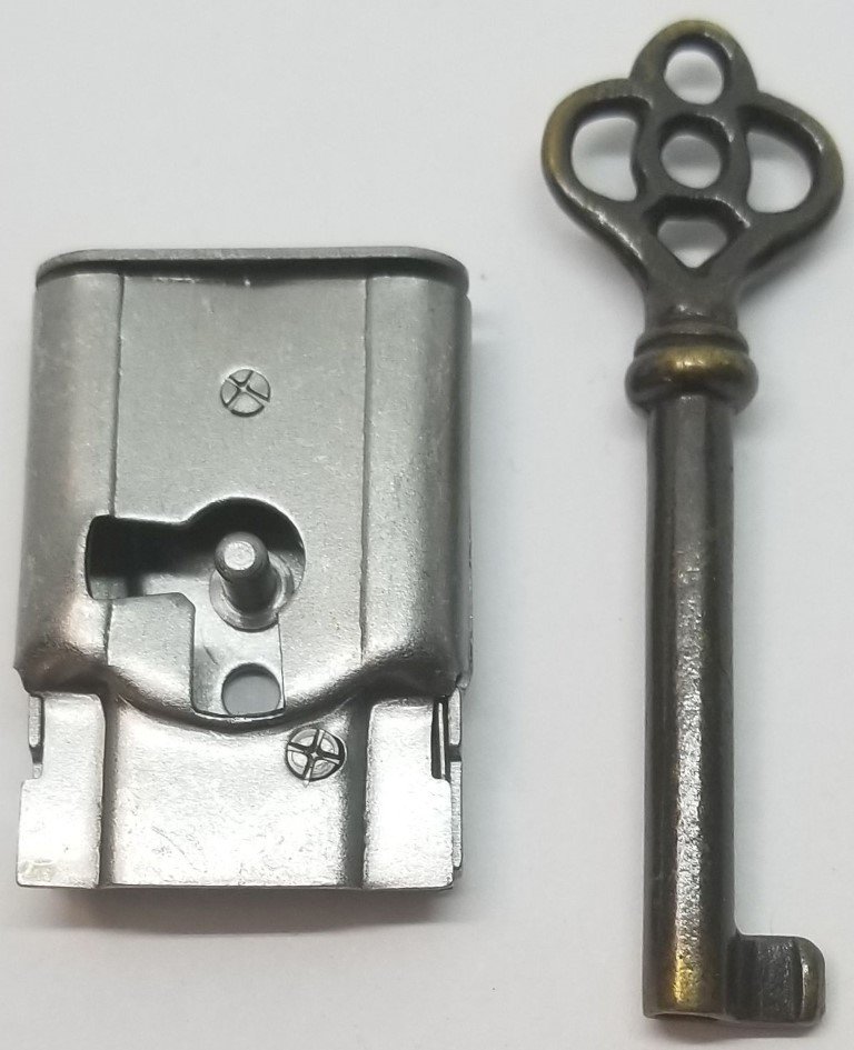Full Mortise Lock Skeleton Key 1 1 2 X 1 Right Antique Vintage