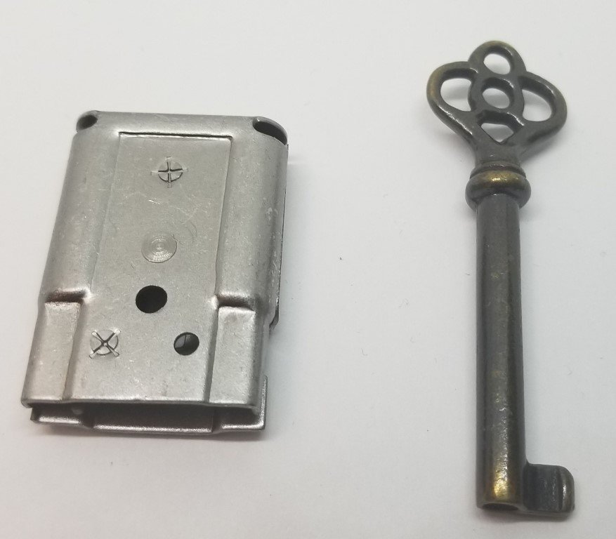 Full Mortise Lock Skeleton Key 1 1 2 X 1 Right Antique Vintage