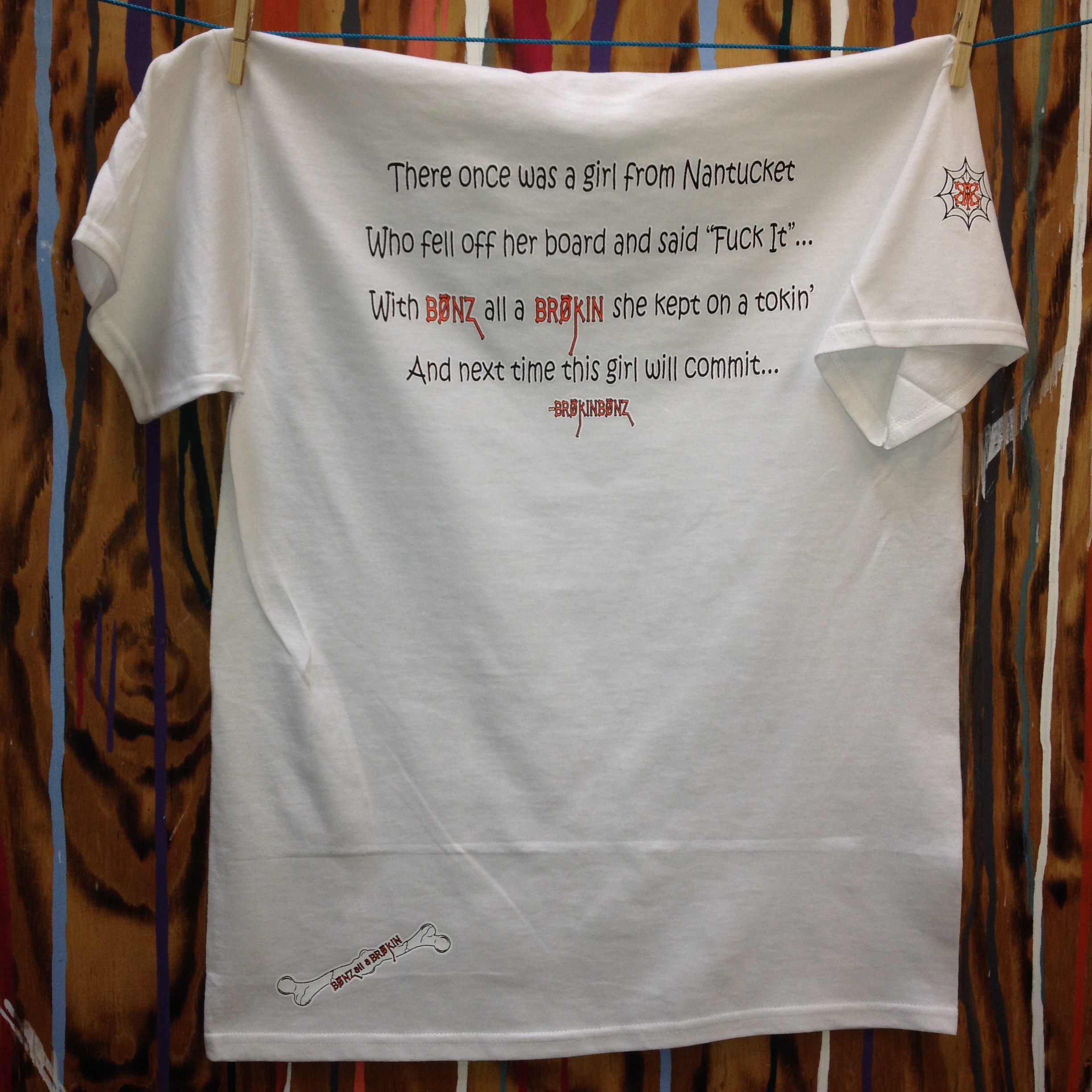 LIMERICK White Unisex Tee... White and Orange Font with Custom Fraction LWHUTFOW