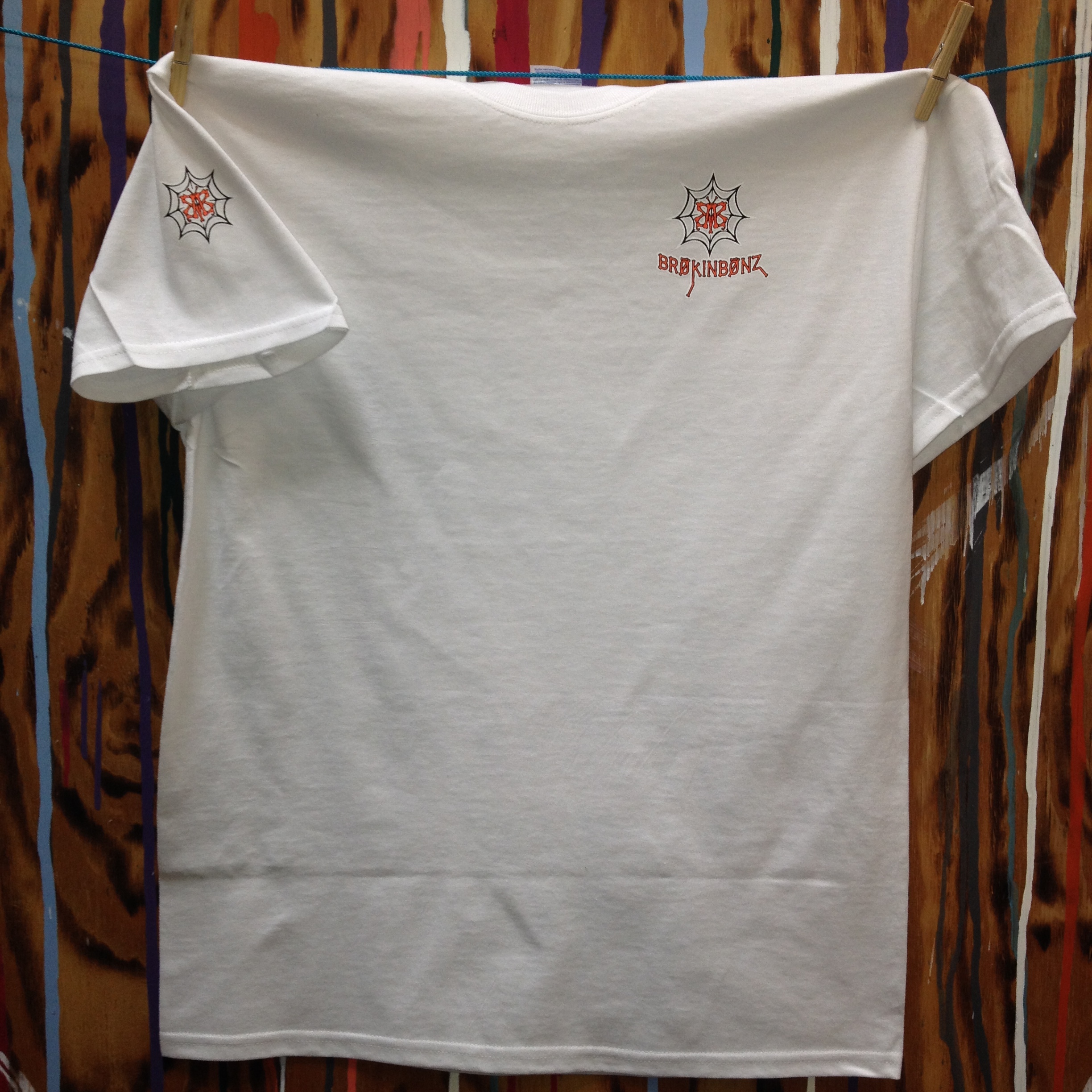 LIMERICK White Unisex Tee... White and Orange Font with Custom Fraction