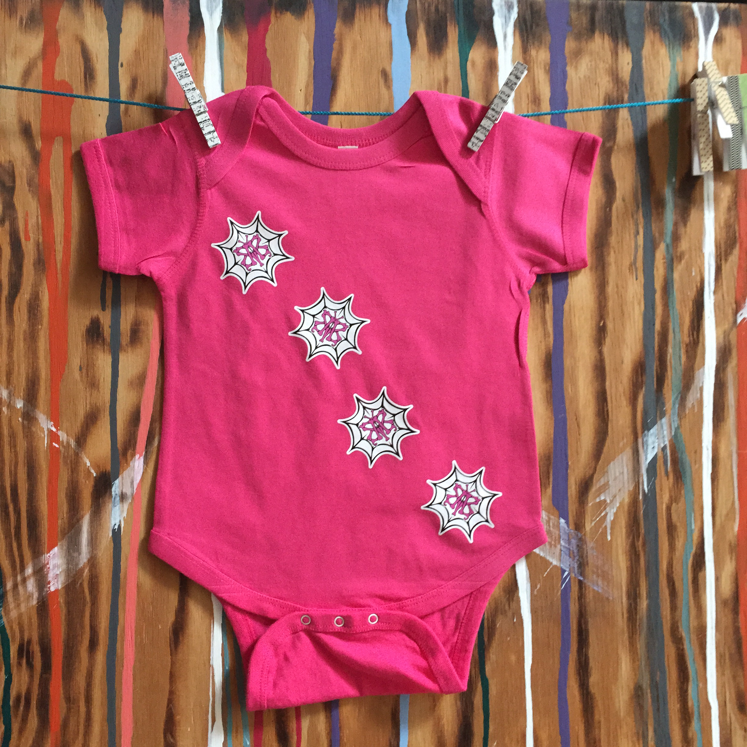 WEBBED BUTTERFLY Pink Infant Creeper WBPIC