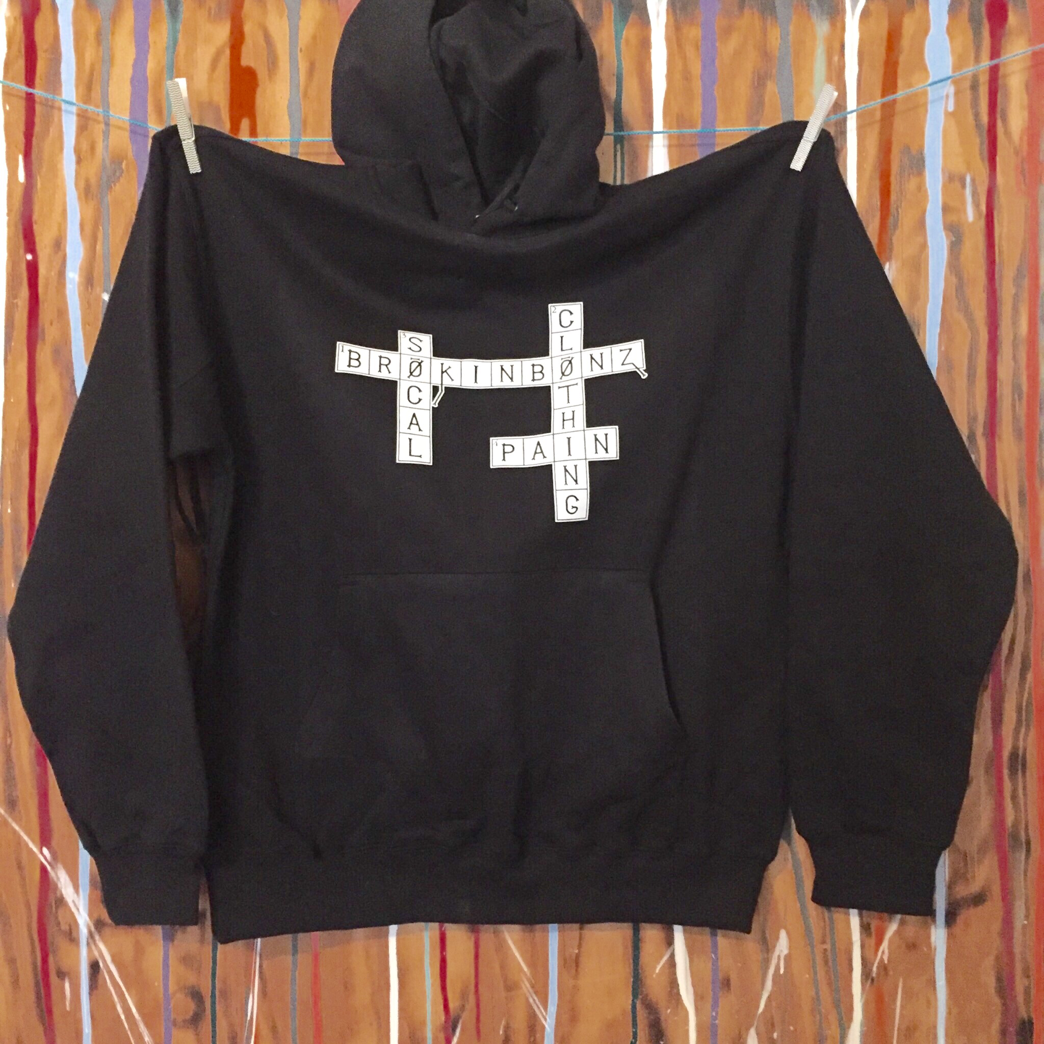 CROSSWORD PUZZLE Unisex Pull Over Hoodie with Custom Fraction CPMUPOH