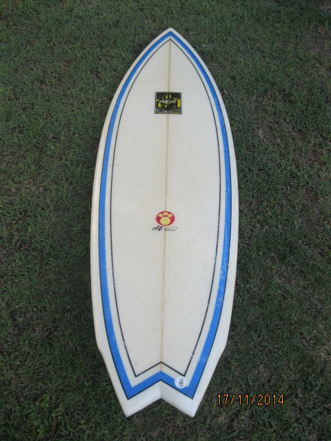 5'10" Rip Curl Fish Surfboard 00350