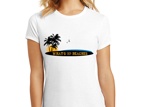 Store — What’s Up Beaches – Women’s Fitted Tee — Tees