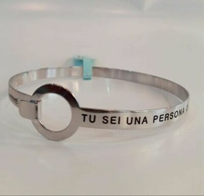 bracciale rigido LE FRASI DELLA VITA bracciale rigido LE FRASI DELLA VITA