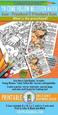 ColorQuotes: Come Follow Me: June - 1.Priesthood