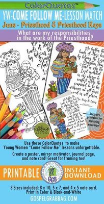 ColorQuotes: Come Follow Me: June - 2.Priesthood Responsibility