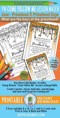 ColorQuotes: Come Follow Me: June - 3.Priesthood Keys
