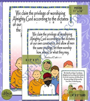 Scripture Poster: Articles of Faith 11