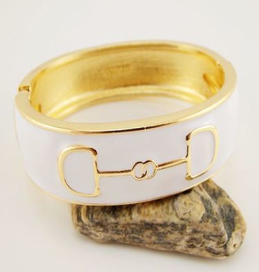 Bits & Bridle Bangle - White UF-BB0338