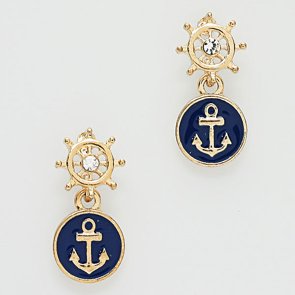 Let's Drop Anchor Earrings WT-239977